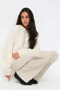 Gina Tricot Knitted weater Hvit Best