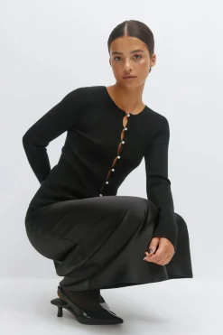 Gina Tricot Knitted top Svart Online