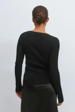 Gina Tricot Knitted top Svart Online