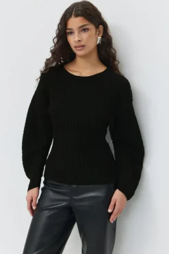 Gina Tricot Knitted top Svart New