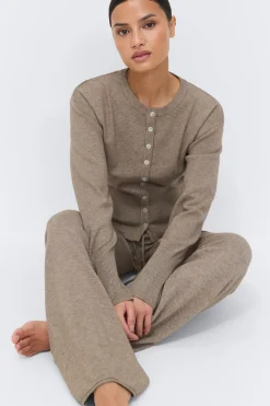 Gina Tricot Knitted trouer Beige Outlet