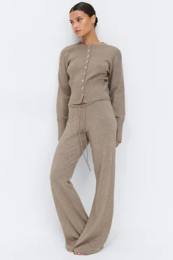 Gina Tricot Knitted trouer Beige Outlet
