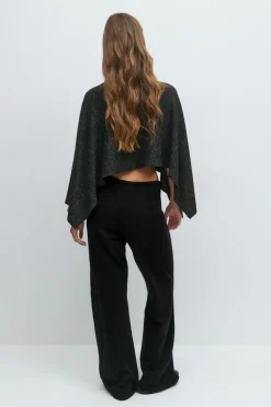 Gina Tricot Knitted trouer Svart Hot