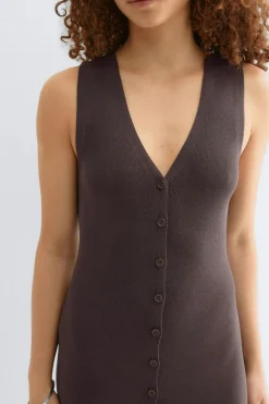 Gina Tricot Knitted vet dre Brun Outlet