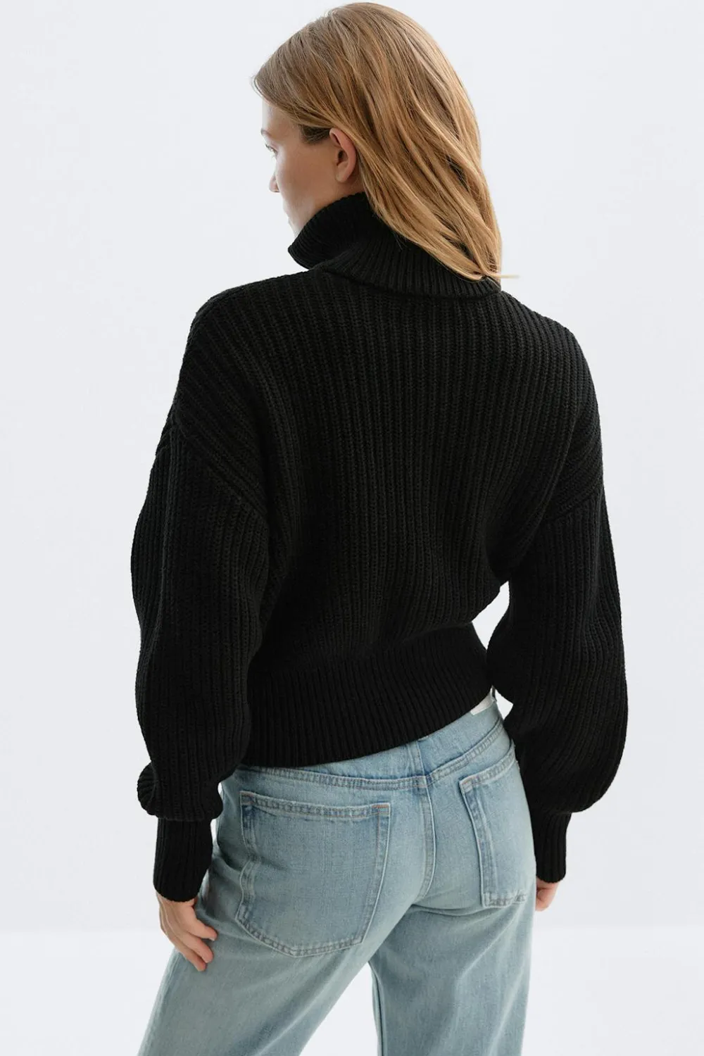 Gina Tricot Knitted zip cardigan Svart Online