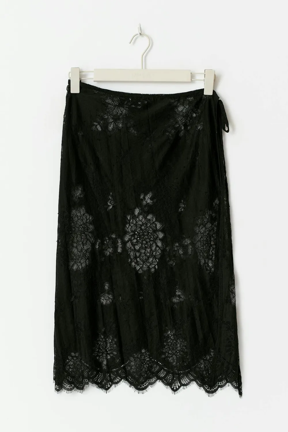 Gina Tricot Lace apron skirt Svart Outlet