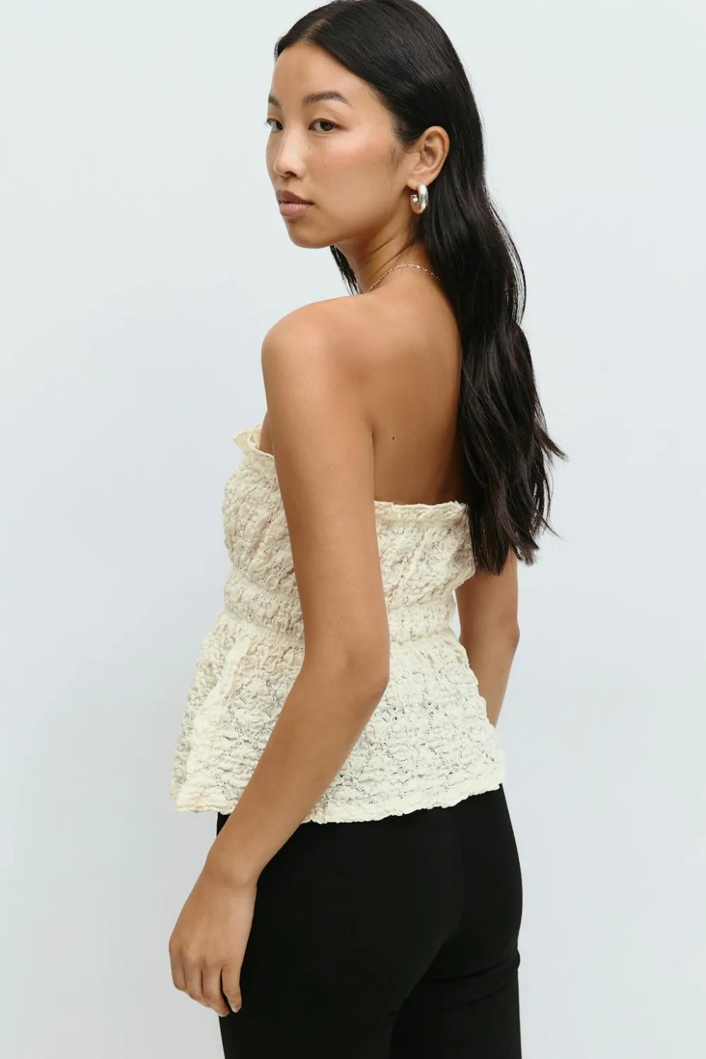 Gina Tricot ace bandeau top Hvit Hot