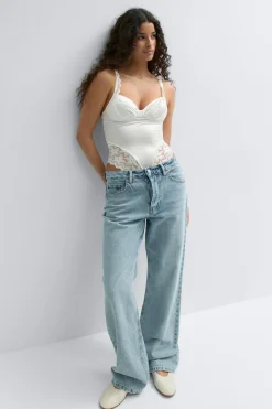 Gina Tricot ace detai body Hvit Discount