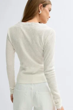 Gina Tricot ace detai button top Hvit