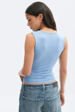 Gina Tricot ace detai tank Blå New