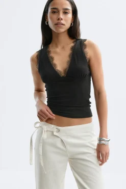 Gina Tricot ace detai tank Svart New