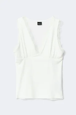 Gina Tricot ace detai tank Hvit Discount
