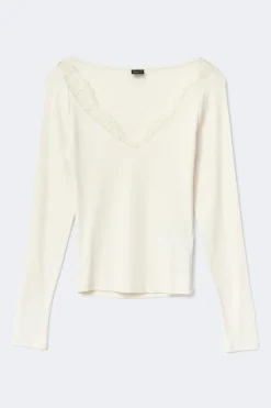 Gina Tricot ace detai top Hvit Outlet