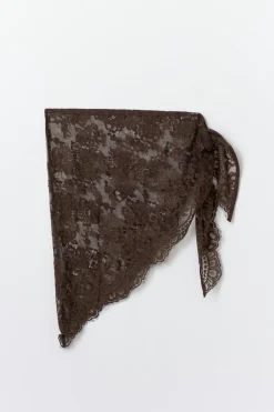 Gina Tricot Lace hip scarf Brun Discount