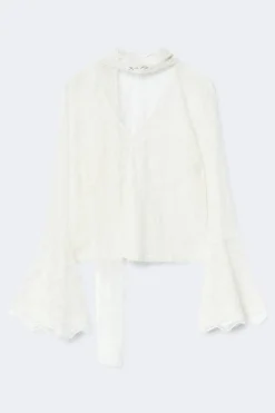 Gina Tricot ace ong eeve top Hvit Online
