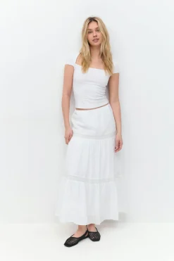 Gina Tricot ace axi kirt Hvit Best