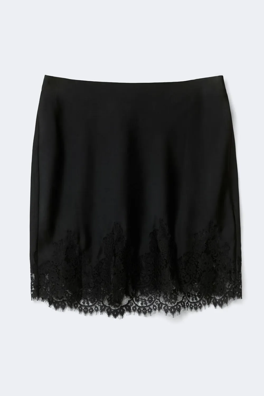 Gina Tricot Lace satin mini skirt Svart Best