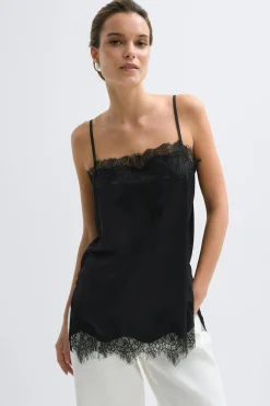 Gina Tricot Lace singlet Svart Online