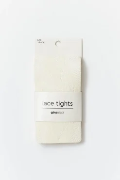 Gina Tricot Lace tights Hvit Sale