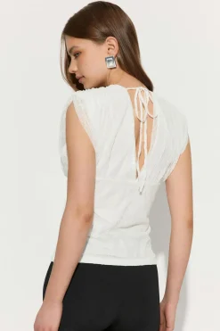Gina Tricot ace top Hvit Outlet