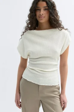 Gina Tricot acing back top Hvit Best