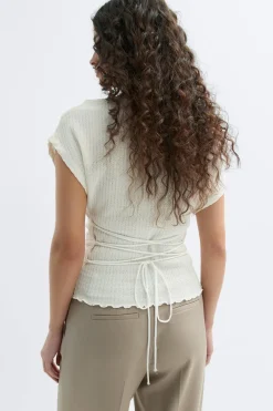 Gina Tricot acing back top Hvit Best