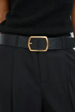 Gina Tricot Large buckle belt Svart