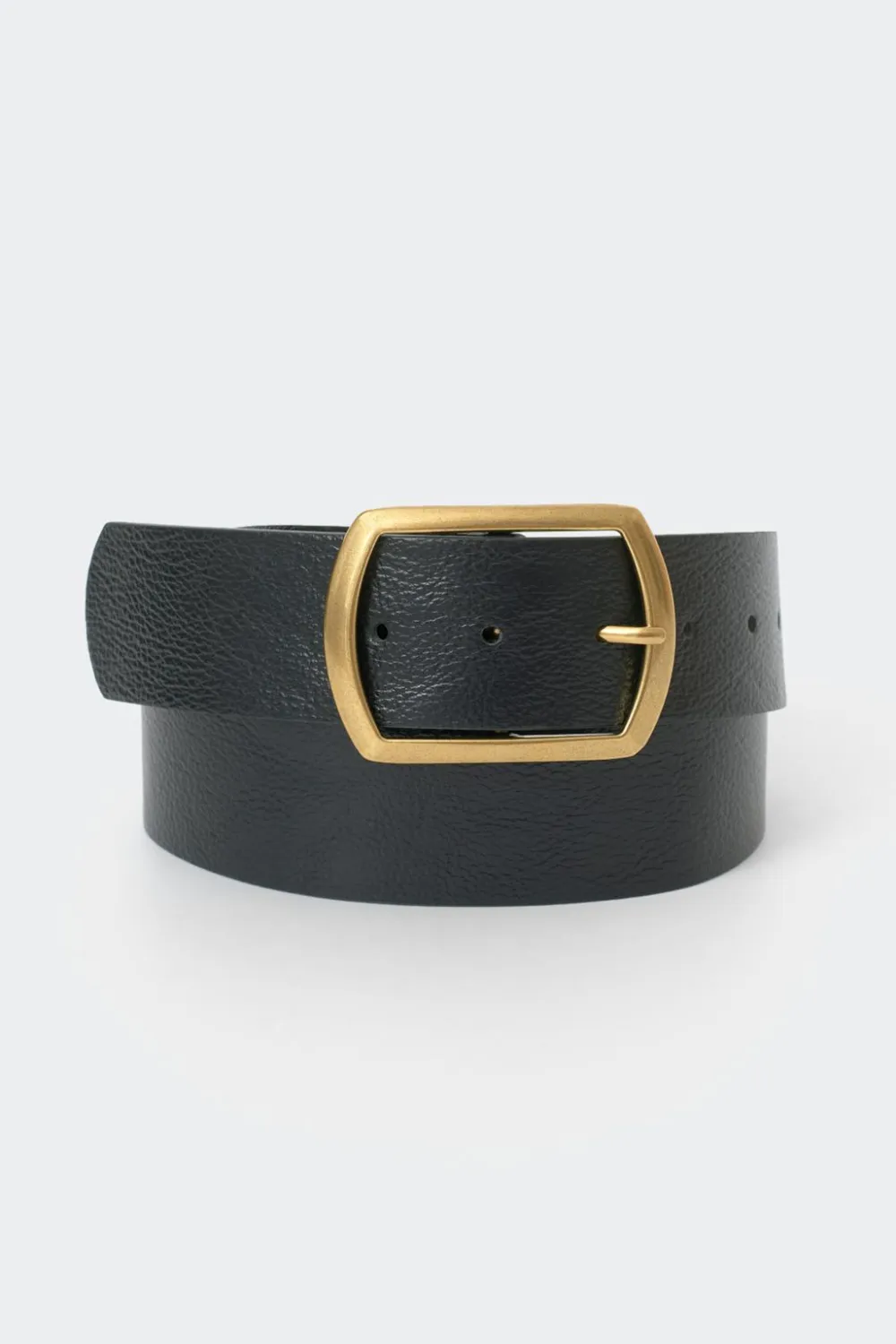Gina Tricot Large buckle belt Svart