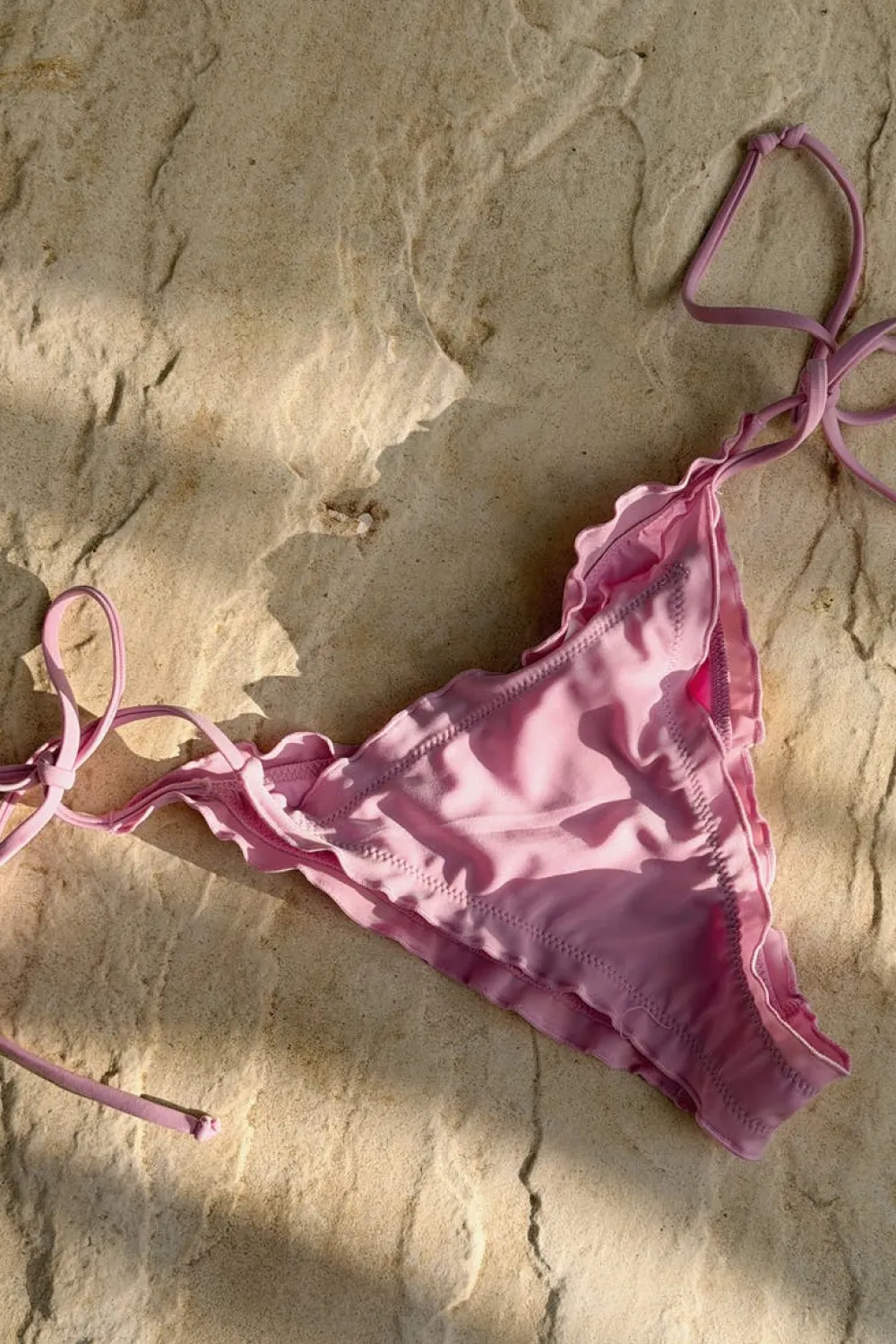 Gina Tricot 14+ exi ruched bikini botto Rosa New