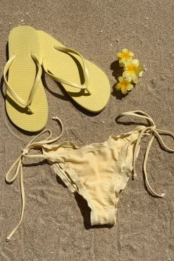 Gina Tricot 14+ exi ruched bikini botto Gul Hot