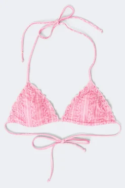 Gina Tricot 14+ exi triange bikini top Rosa Sale