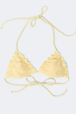 Gina Tricot 14+ exi triange bikini top Gul Outlet
