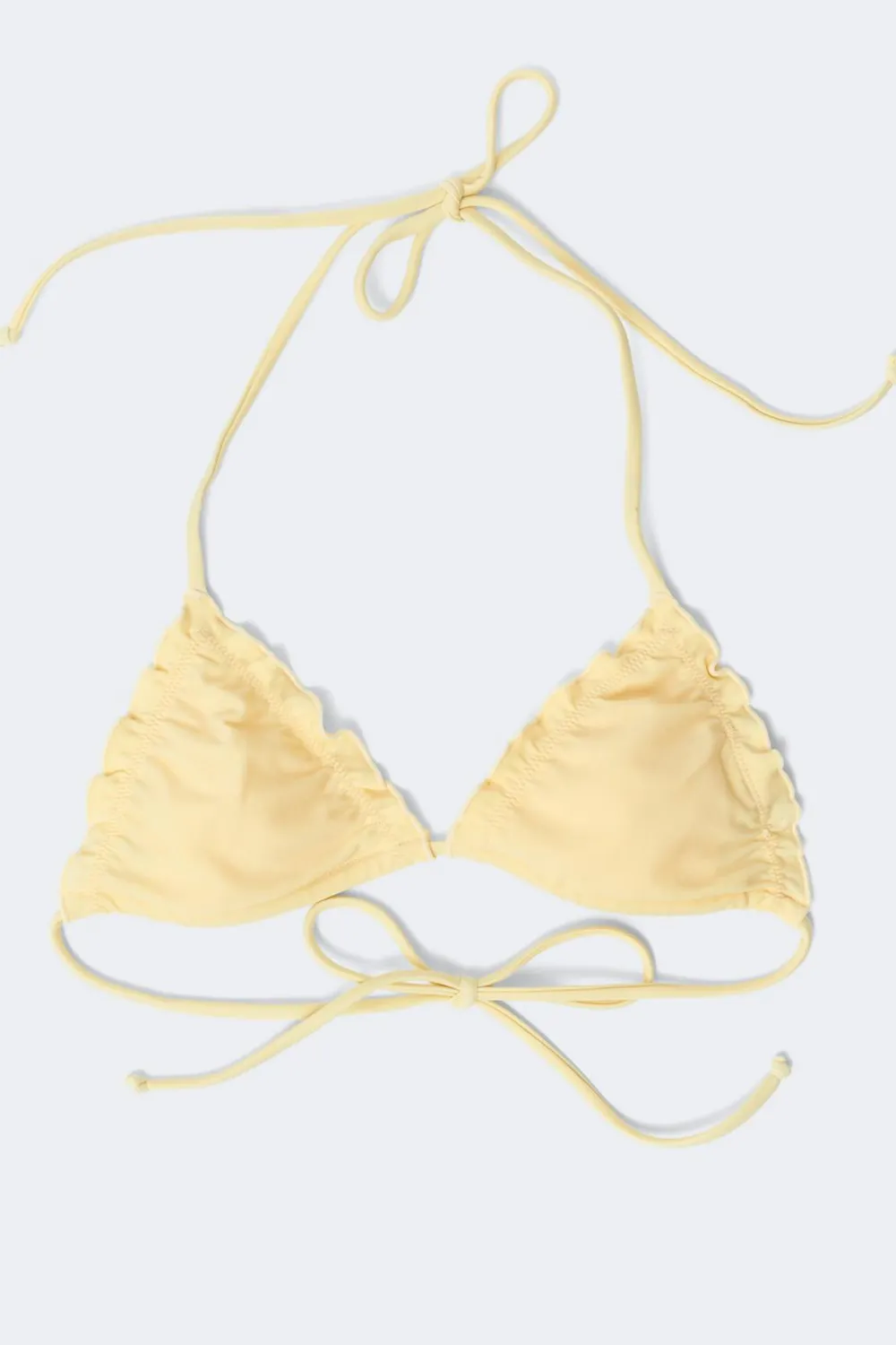 Gina Tricot 14+ exi triange bikini top Gul Outlet