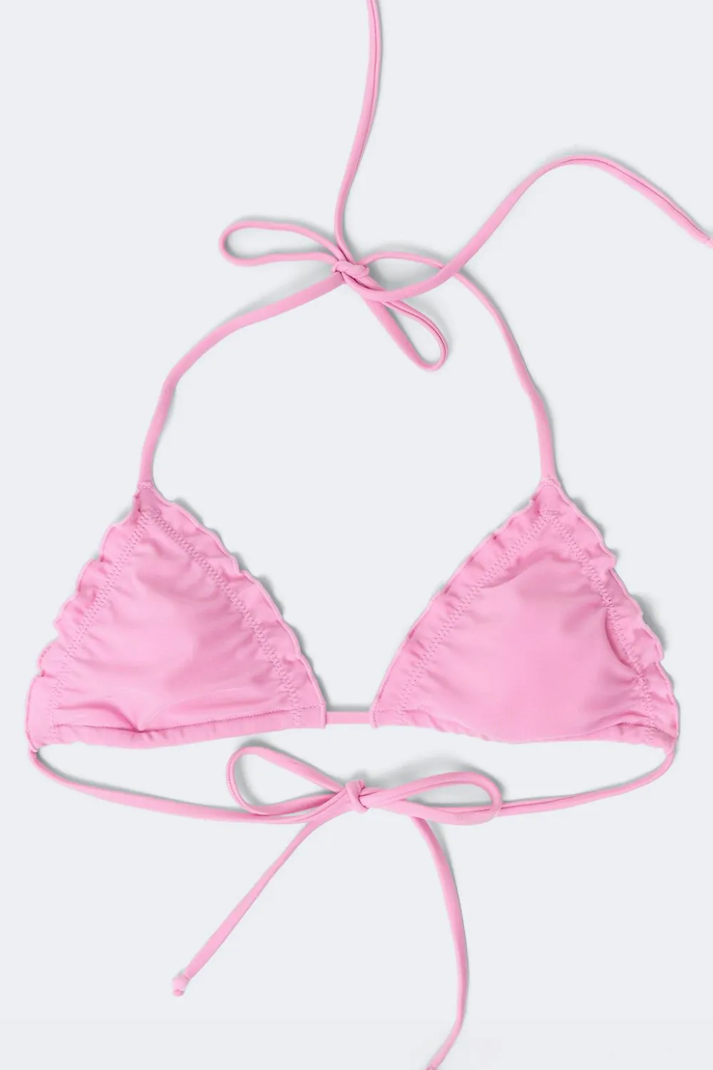 Gina Tricot 14+ exi triange bikini top Rosa New