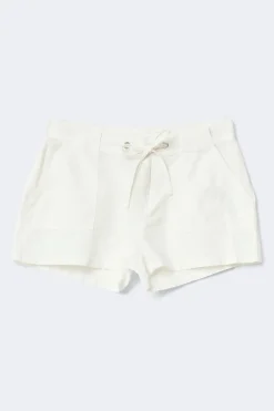 Gina Tricot Linen blend mini cargo shorts Hvit Sale
