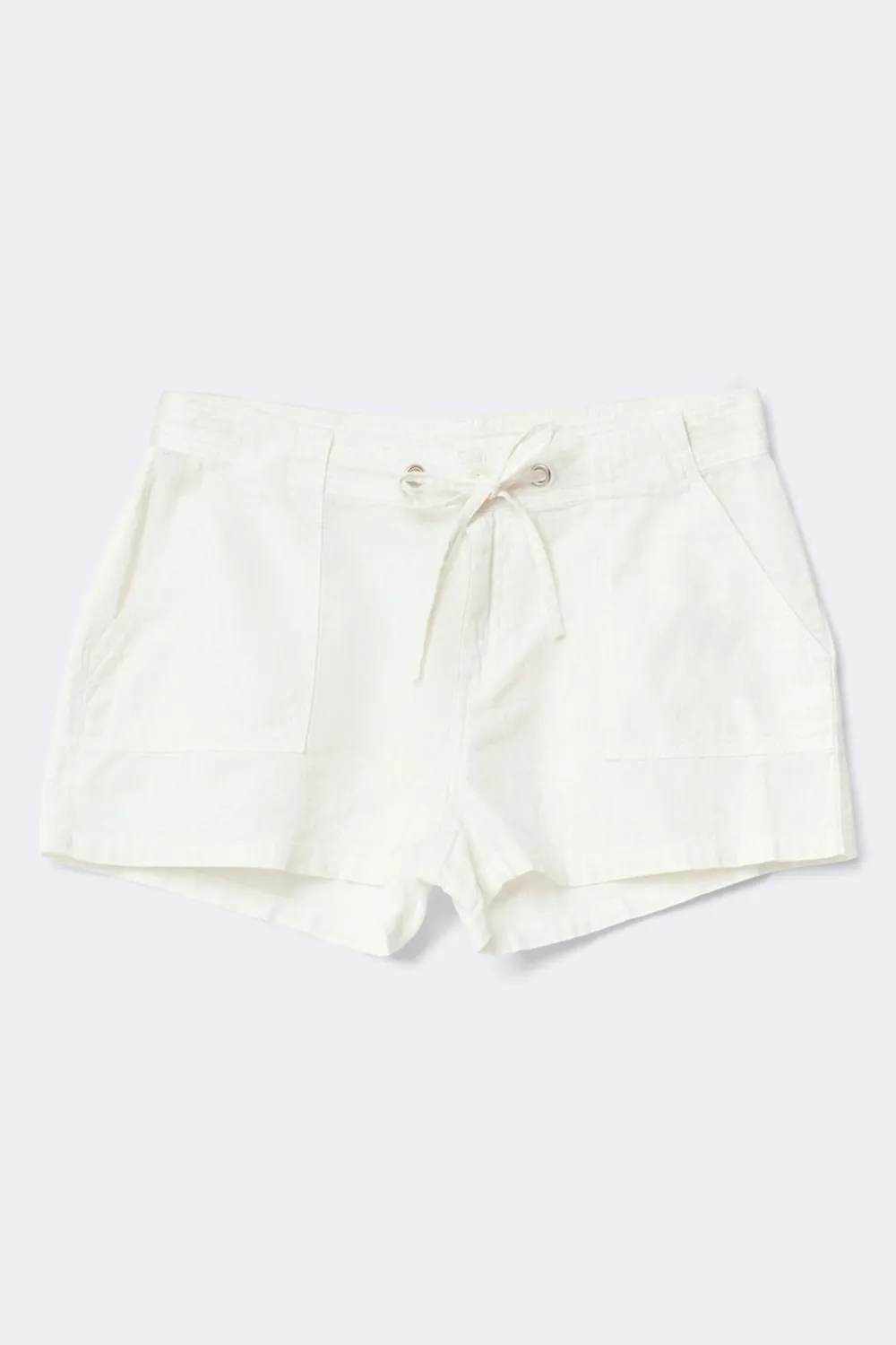 Gina Tricot Linen blend mini cargo shorts Hvit Sale