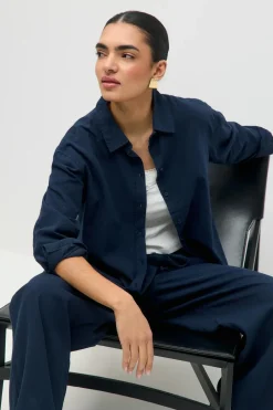 Gina Tricot inen bend hirt Blå New