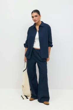 Gina Tricot inen bend hirt Blå New