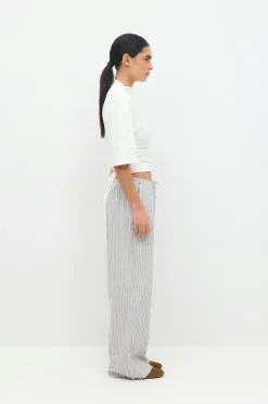 Gina Tricot inen bend trouer Grå Outlet