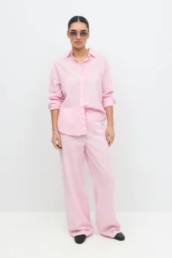 Gina Tricot inen bend trouer Rosa Clearance