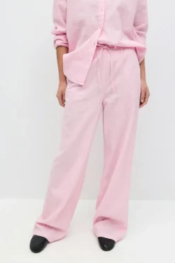Gina Tricot inen bend trouer Rosa Clearance