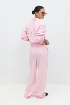Gina Tricot inen bend trouer Rosa Clearance