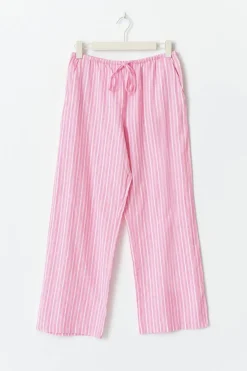 Gina Tricot inen bend trouer Rosa Clearance