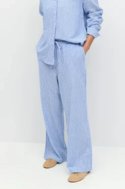 Gina Tricot inen bend trouer Blå Discount