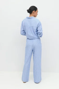 Gina Tricot inen bend trouer Blå Discount
