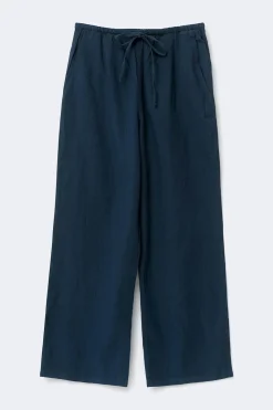 Gina Tricot inen bend trouer Blå Outlet