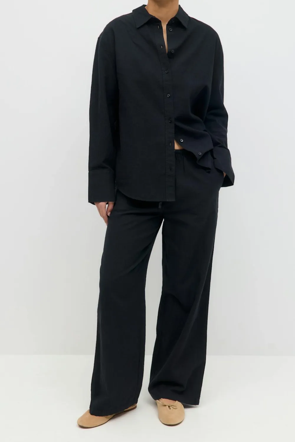 Gina Tricot inen bend trouer Svart Best