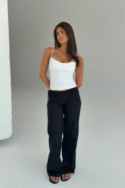 Gina Tricot 14+ inen bend trouer Svart