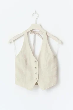 Gina Tricot inen haterneck vet Beige Best
