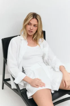 Gina Tricot inen hort Hvit